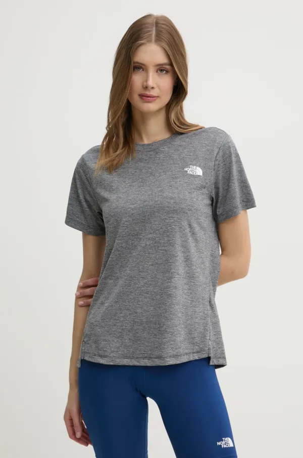 The North Face Športna kratka majica The North Face Flex siva barva, NF0A8BRR5S51