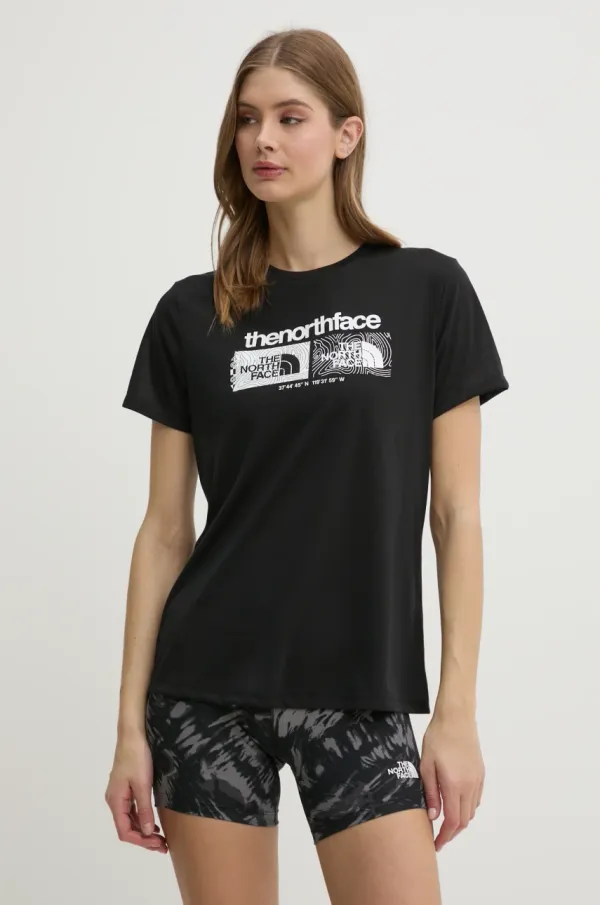 The North Face Športna kratka majica The North Face Foundation črna barva, NF0A8BRZJK31