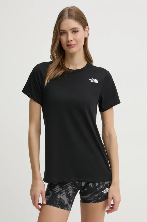 The North Face Športna kratka majica The North Face Foundation Half Dome črna barva, NF0A8BQZJK31