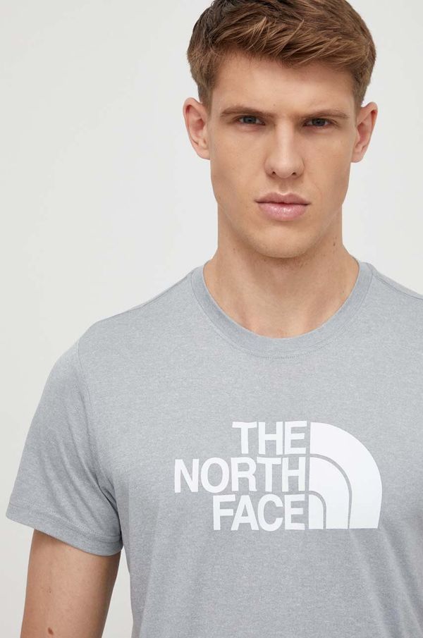 The North Face Športna kratka majica The North Face Reaxion Easy siva barva