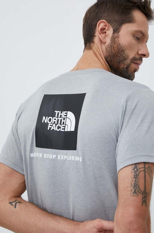 The North Face Športna kratka majica The North Face Reaxion siva barva