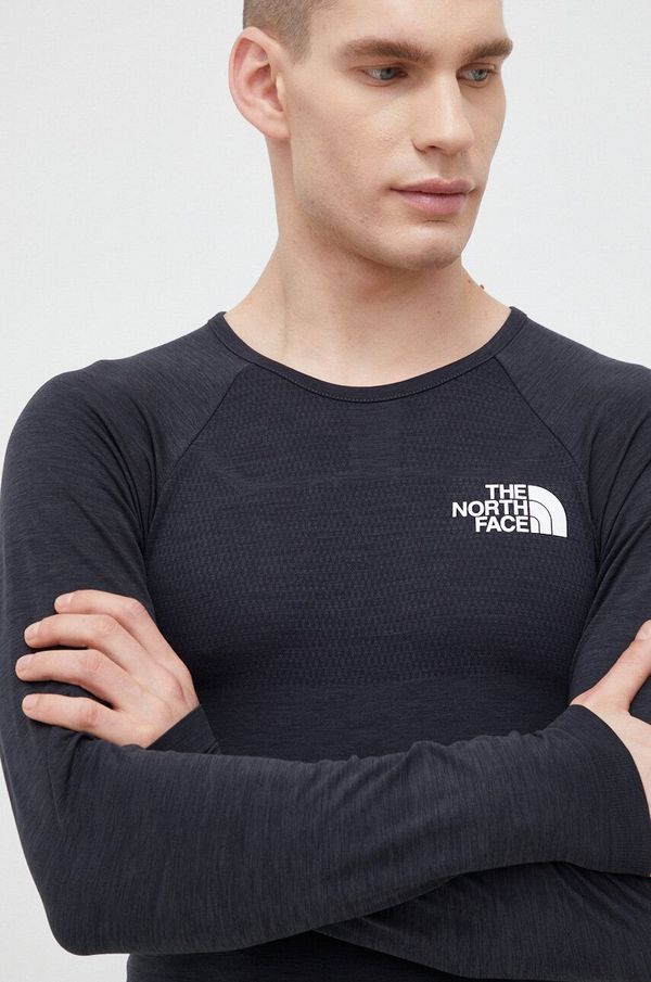 The North Face Športna majica z dolgimi rokavi The North Face Mountain Athletic črna barva