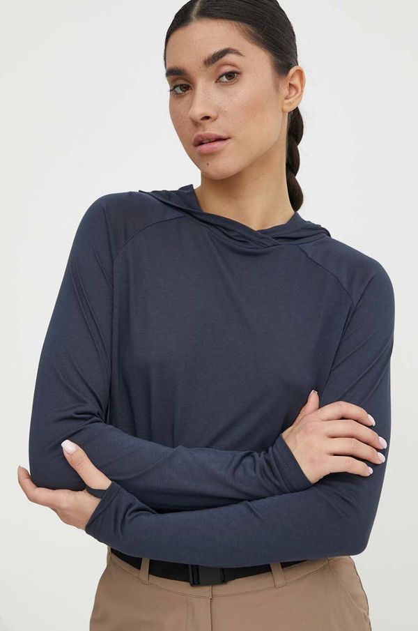 Viking Športna majica z dolgimi rokavi Viking Canby mornarsko modra barva