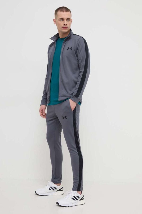 Under Armour Športna trenirka Under Armour Knit Track Suit siva barva, 1357139