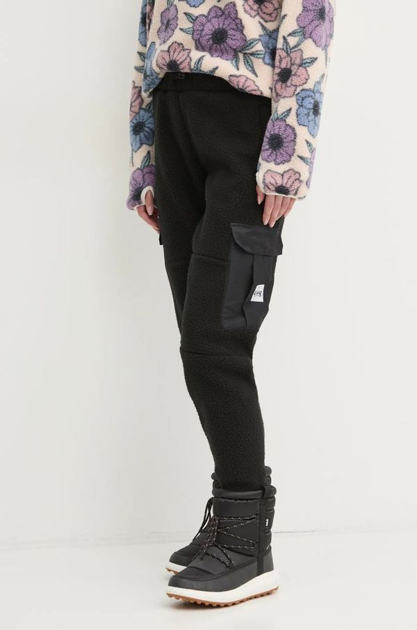 Eivy Športne hlače Eivy Cargo Sherpa ženske, črna barva, A00316001