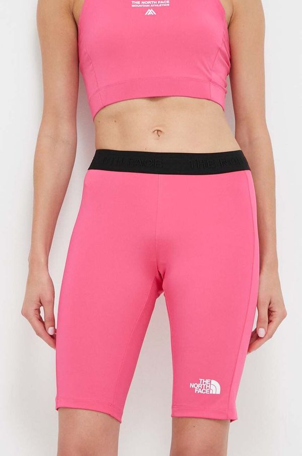 The North Face Športne kratke hlače The North Face Mountain Athletics ženske, roza barva