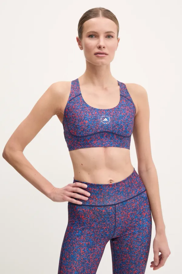 adidas by Stella McCartney Športni modrček adidas by Stella McCartney TruePurpose mornarsko modra barva, JI5242