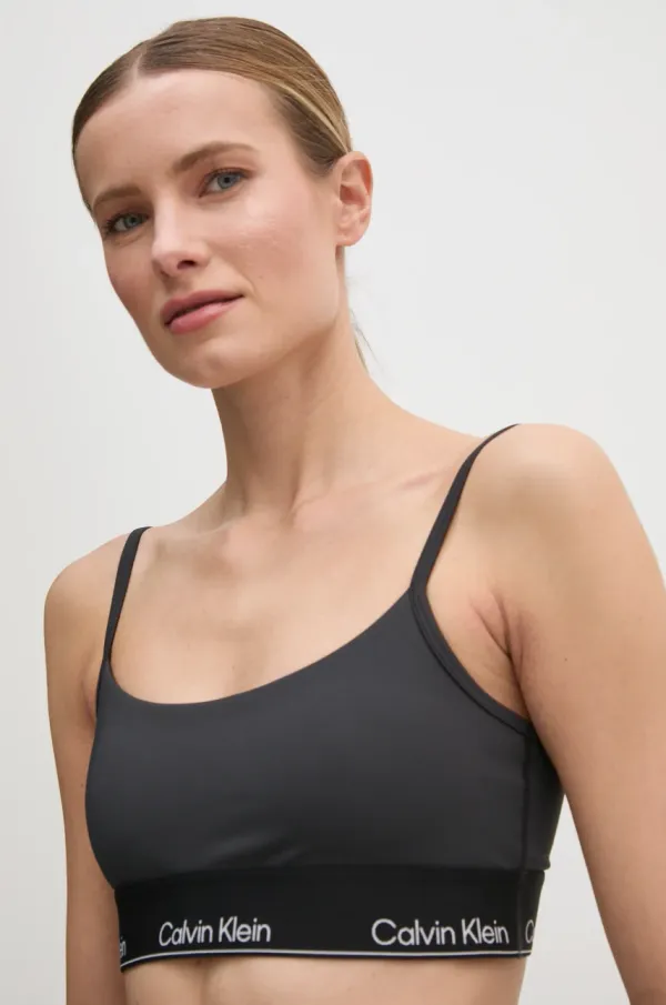 Calvin Klein Performance Športni modrček Calvin Klein Performance črna barva, LVGWS5K136