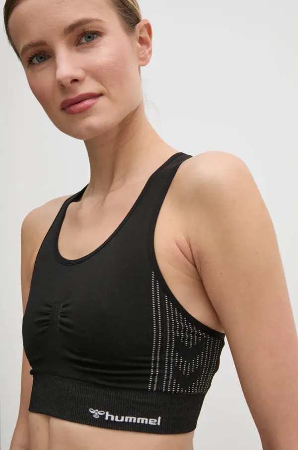 Hummel Športni modrček Hummel Shaping črna barva, 216773