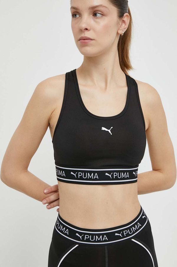 Puma Športni modrček Puma 4Keeps črna barva, 525319