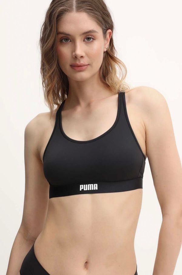 Puma Športni modrček Puma črna barva, 938315