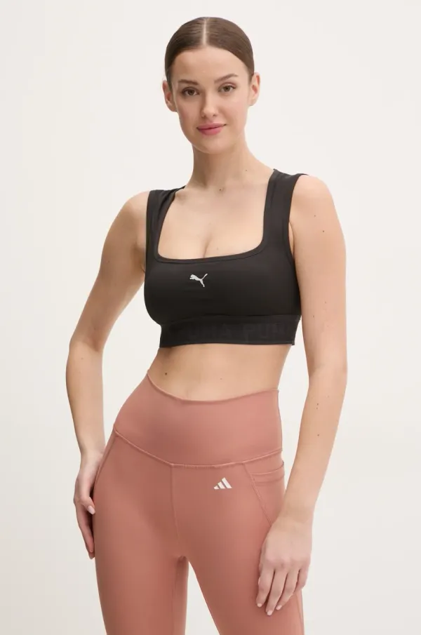 Puma Športni modrček Puma Move črna barva, 526783