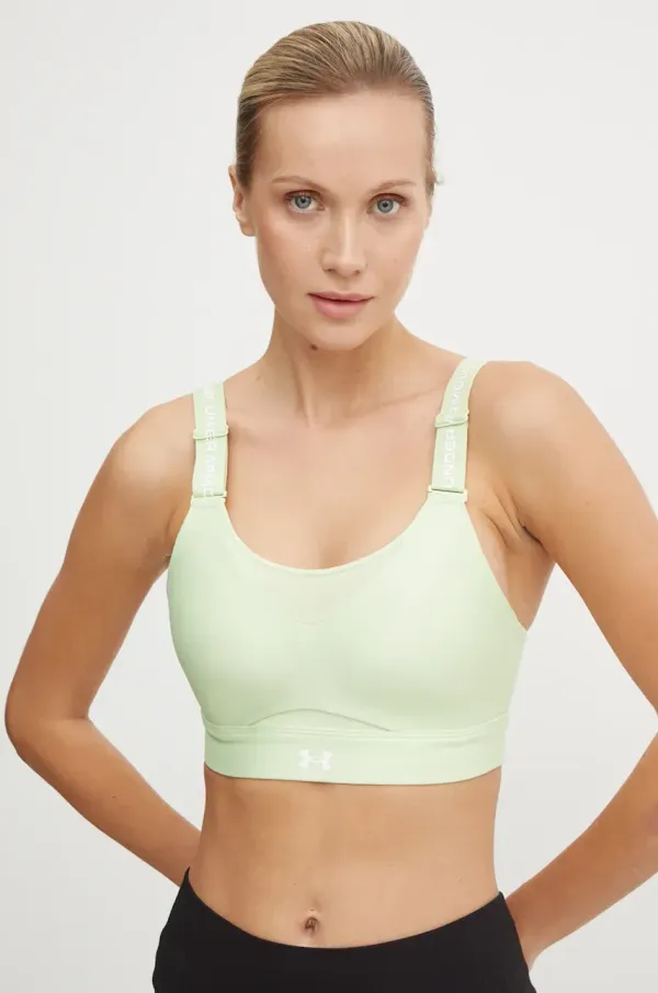 Under Armour Športni modrček Under Armour Infinity 2.0 High zelena barva