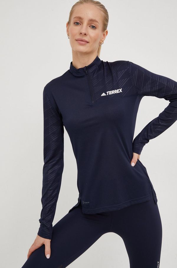 adidas TERREX Športni pulover adidas TERREX Multi ženski, mornarsko modra barva