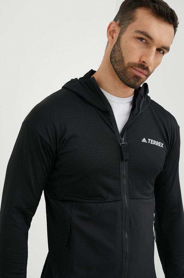 adidas TERREX Športni pulover adidas TERREX Tech moški, črna barva