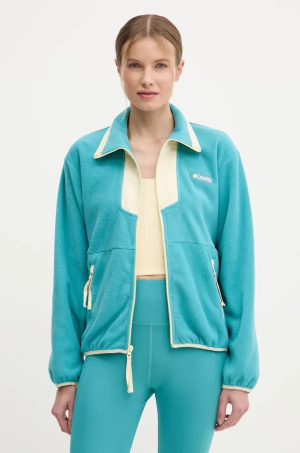 Columbia Športni pulover Columbia Sequoia Grove turkizna barva, 2085313