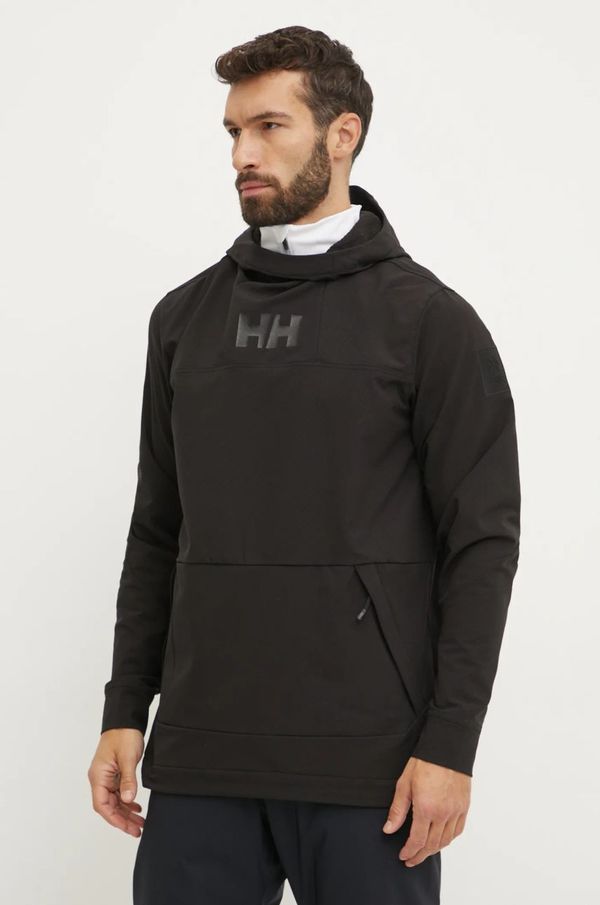 Helly Hansen Športni pulover Helly Hansen ULLR D Shield črna barva, s kapuco, 65979