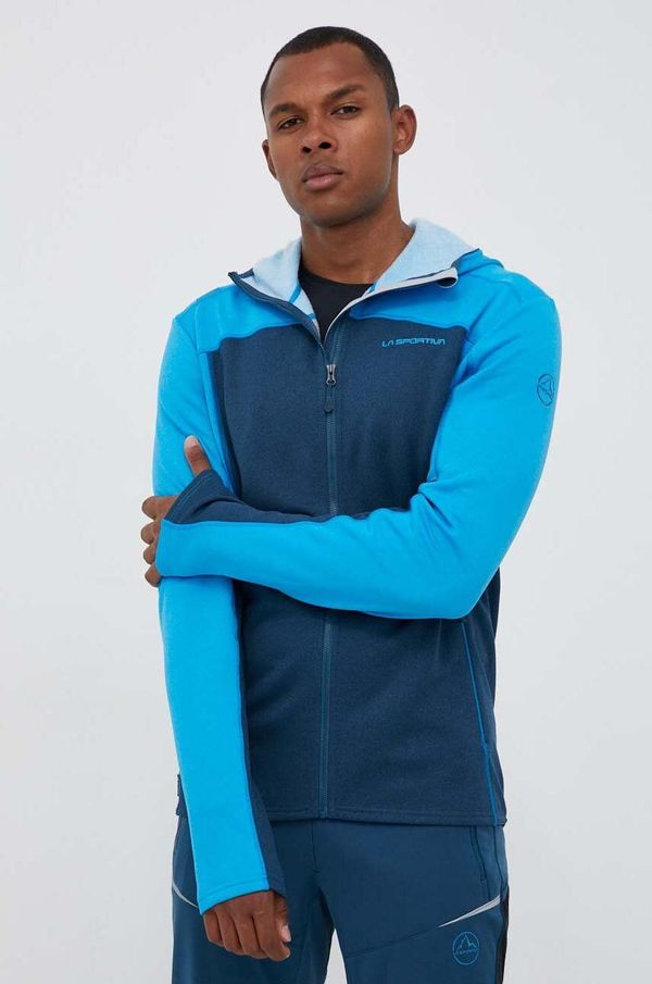 La Sportiva Športni pulover LA Sportiva Cosmic Hoody mornarsko modra barva, s kapuco