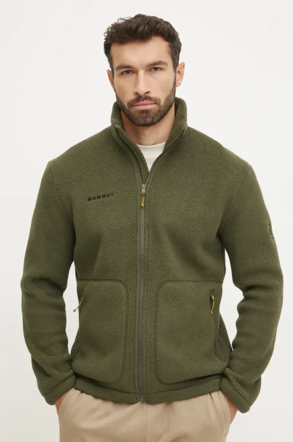 Mammut Športni pulover Mammut Falera zelena barva, 1014.05820