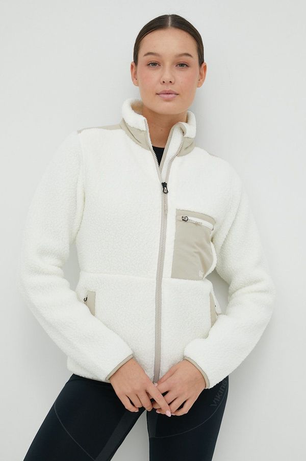 Marmot Športni pulover Marmot Wiley Polartec bela barva