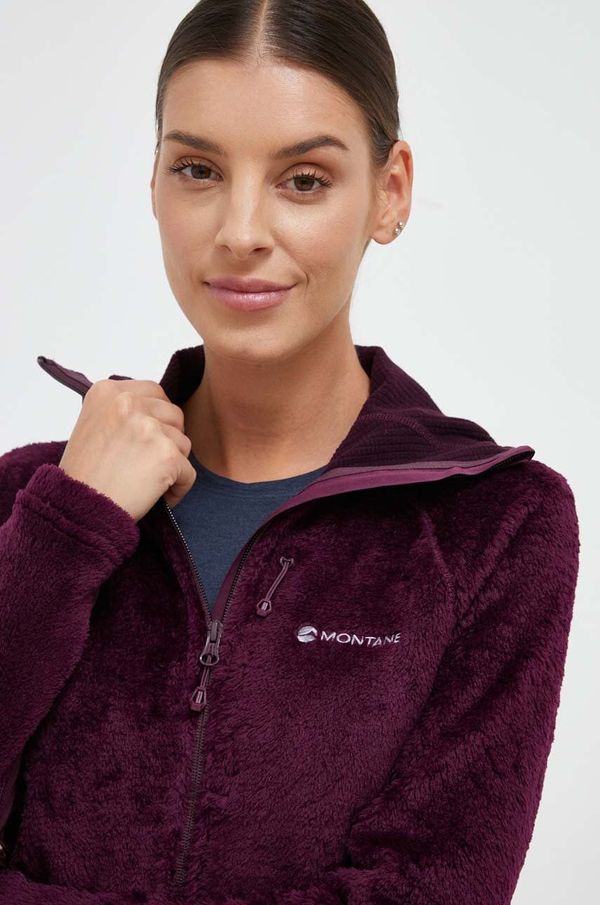 Montane Športni pulover Montane Protium XPD vijolična barva, s kapuco