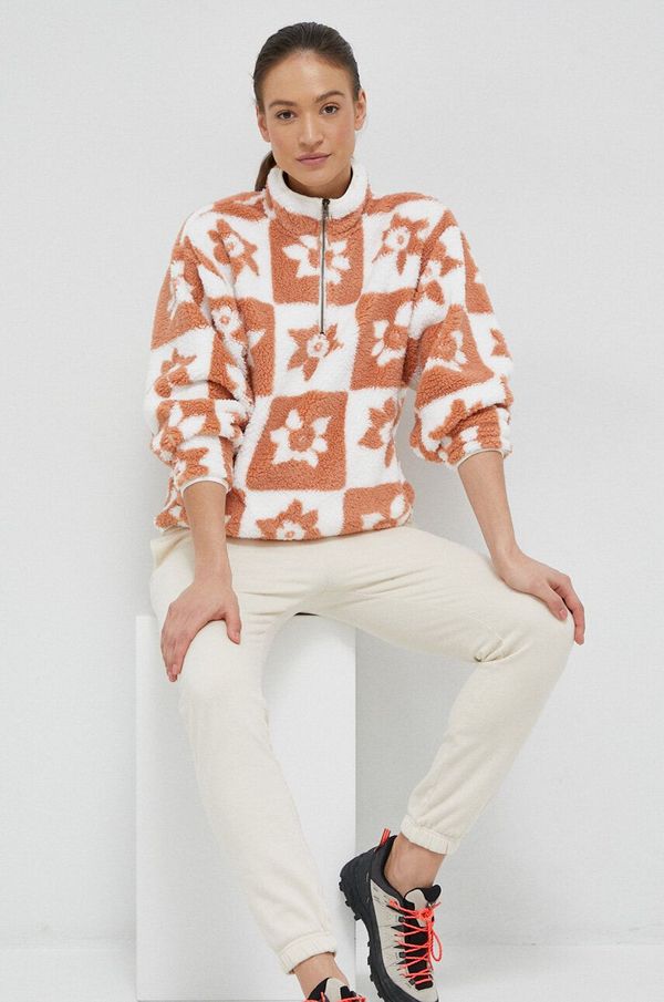 Roxy Športni pulover Roxy Jive Tribe oranžna barva