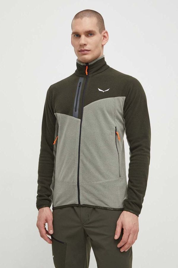 Salewa Športni pulover Salewa Paganella zelena barva