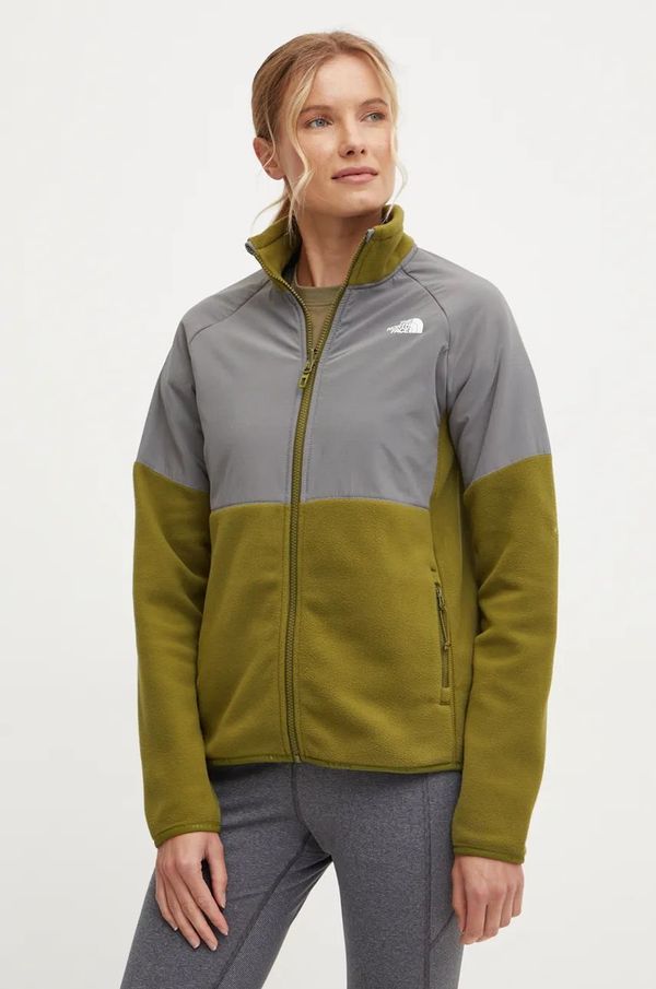 The North Face Športni pulover The North Face Glacier Heavyweight zelena barva, NF0A89JA4OS1