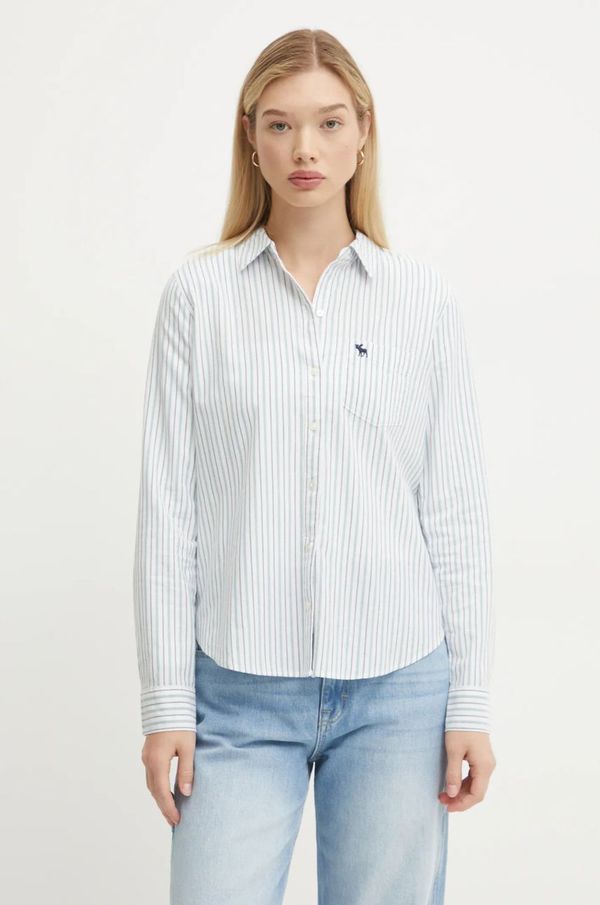 Abercrombie & Fitch Srajca Abercrombie & Fitch ženska, bela barva, KI140-4429