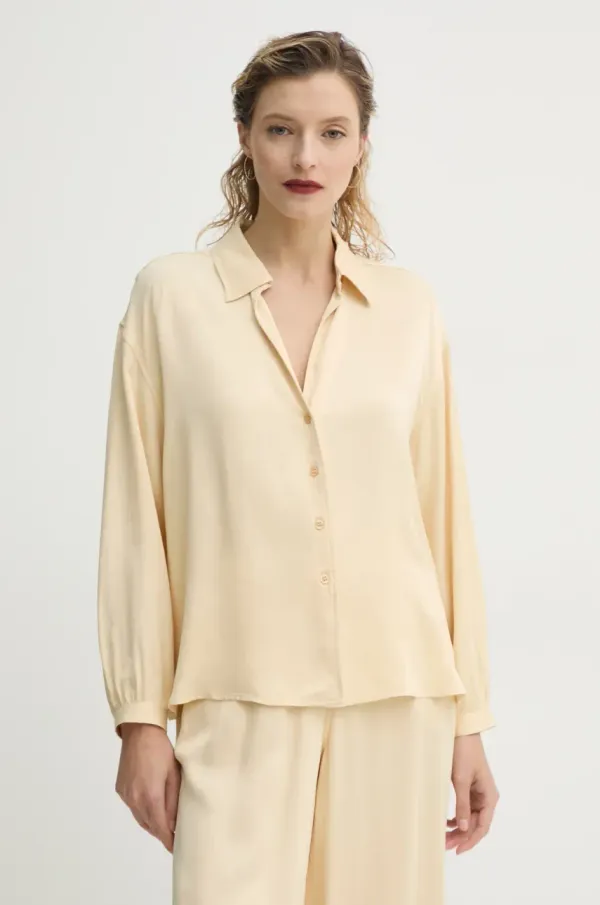 American Vintage Srajca American Vintage ženska, bež barva, UNY06AE25