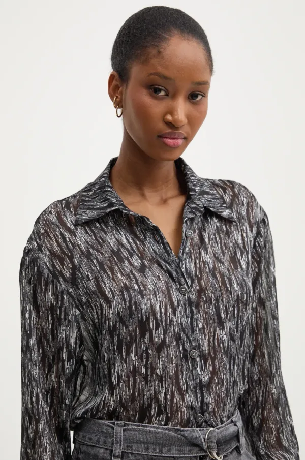 Answear Lab Srajca Answear Lab ženska, črna barva