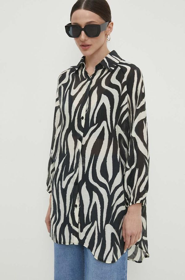 Answear Lab Srajca Answear Lab ženska, črna barva