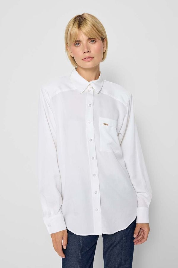 BIZUU Srajca Bizuu GRUNEA ženska, bela barva, GRUNEA.BIALY