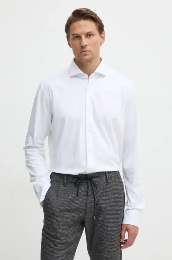 BOSS Srajca BOSS moška, bela barva, 50473313