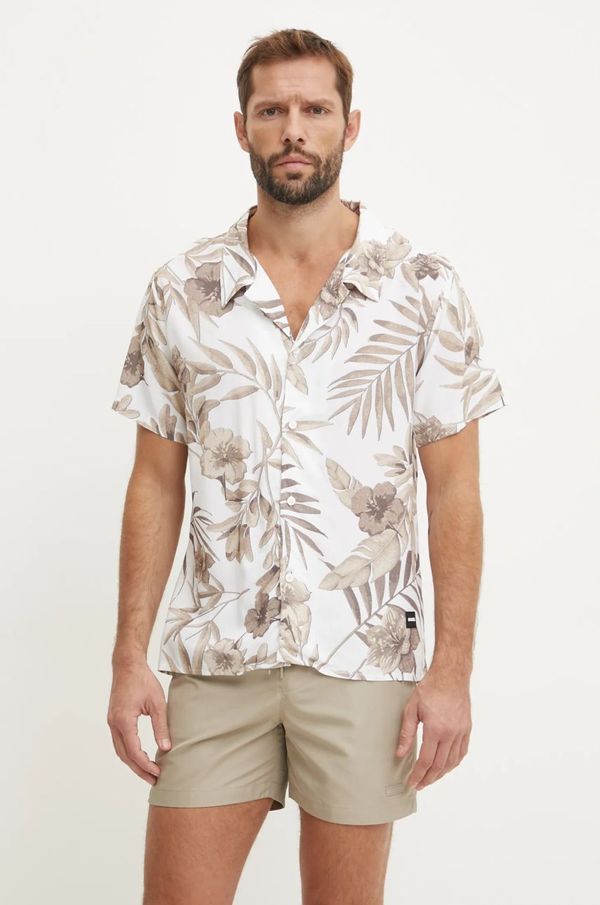 BOSS Srajca BOSS moška, bež barva, 50535793