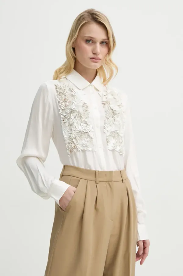 Bruuns Bazaar Srajca Bruuns Bazaar ženska, bež barva, BBW4374