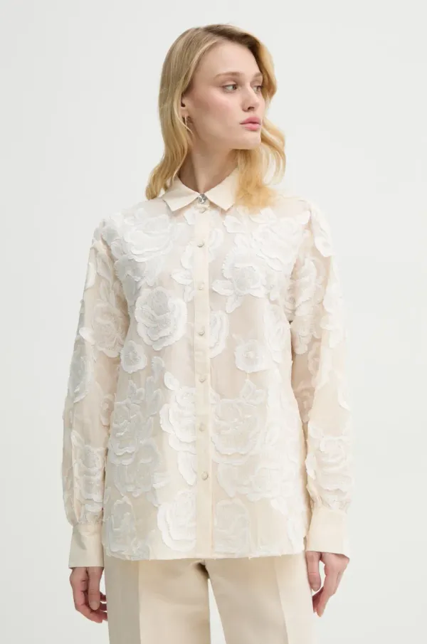 Bruuns Bazaar Srajca Bruuns Bazaar ženska, bež barva, BBW4538