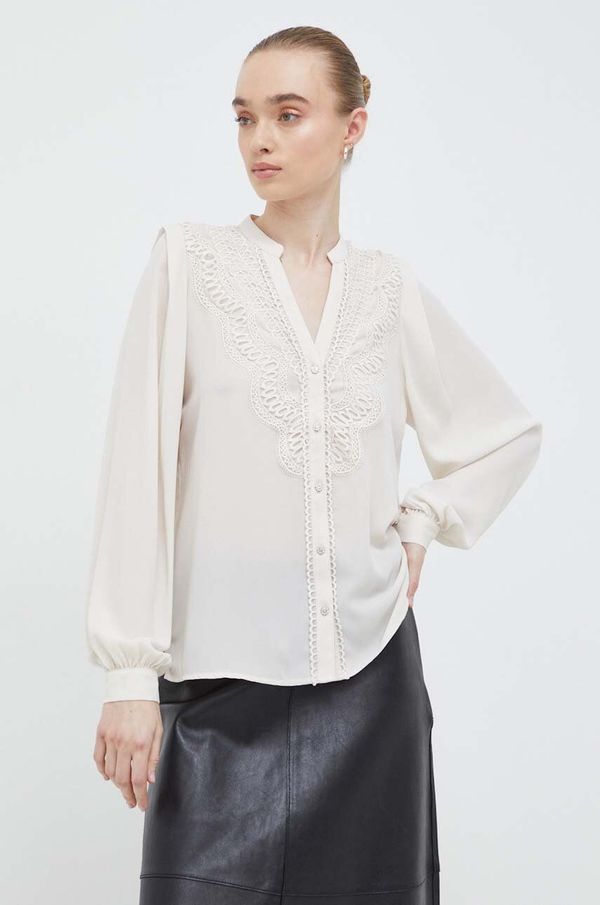 Bruuns Bazaar Srajca Bruuns Bazaar ženska, bež barva