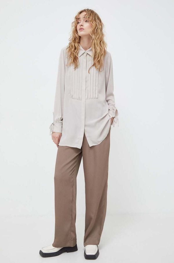 Bruuns Bazaar Srajca Bruuns Bazaar ženska, bež barva