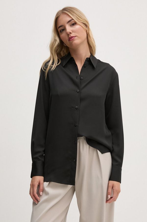 Calvin Klein Srajca Calvin Klein ženska, črna barva, K20K207992