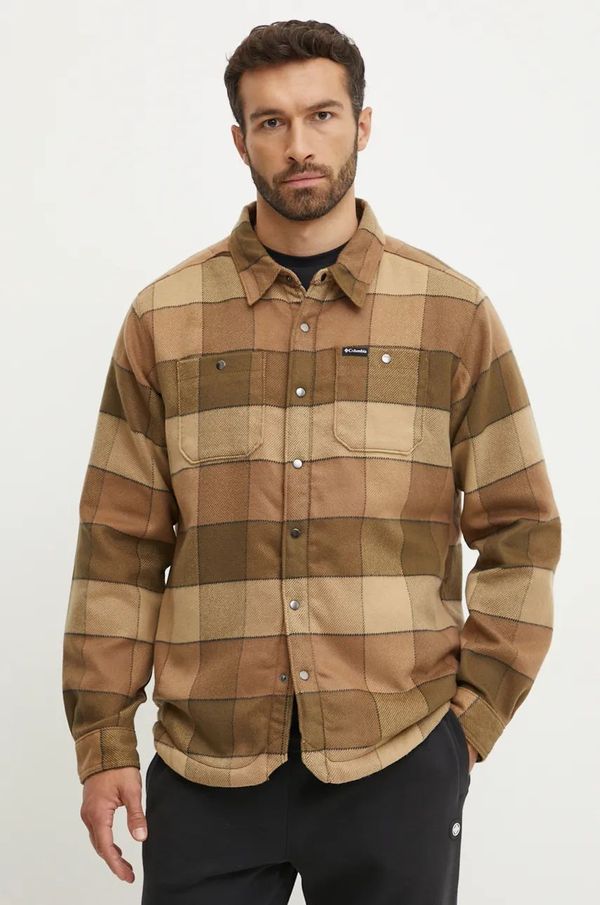 Columbia Srajca Columbia Windward moška, rjava barva, 2054771