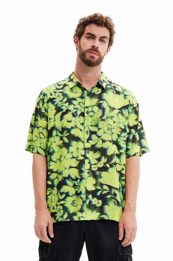 Desigual Srajca Desigual moška, črna barva