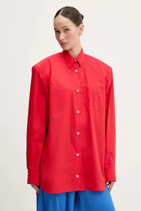Fiorucci Srajca Fiorucci Red Embroidered Padded Shirt