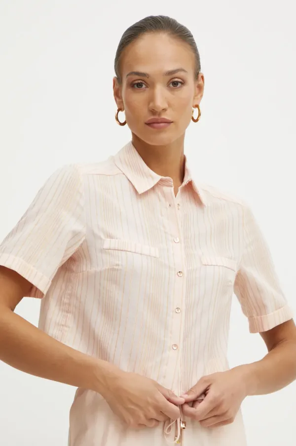 Fracomina Srajca Fracomina ženska, bež barva, FS25ST6004W78601