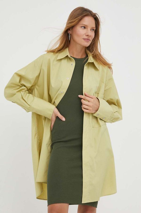 G-Star Raw Srajca G-Star Raw ženska, zelena barva