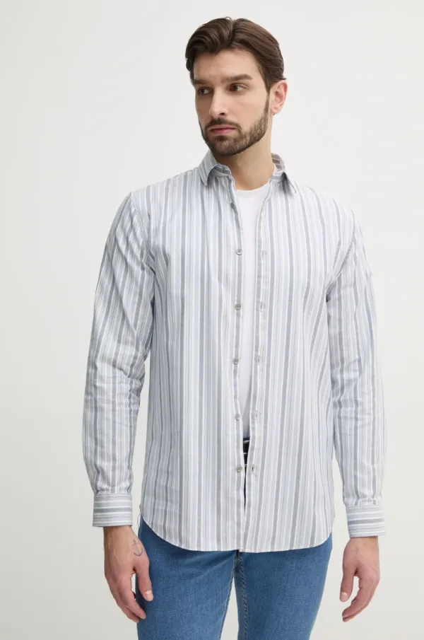 Guess Srajca Guess COLLINS moška, siva barva, M5RH29 WGXI1