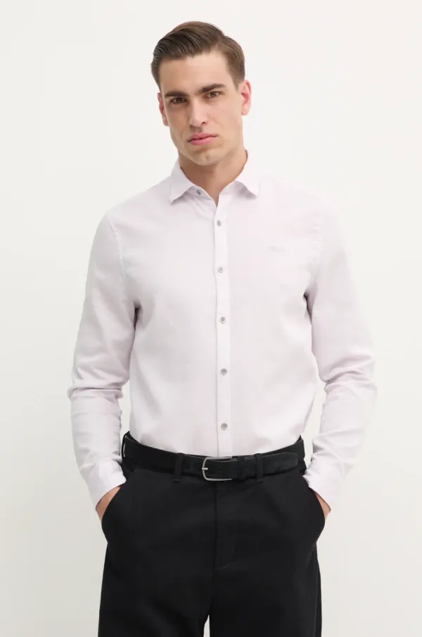 Guess Srajca Guess SUNSET moška, vijolična barva, M5RH09 WGXD1