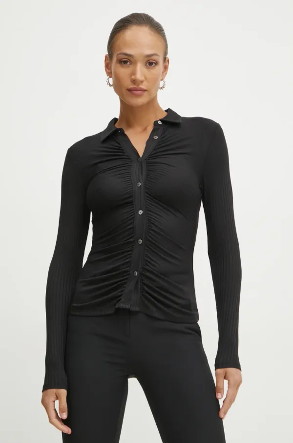 Guess Srajca Guess ženska, črna barva, W5RP38 KCM72