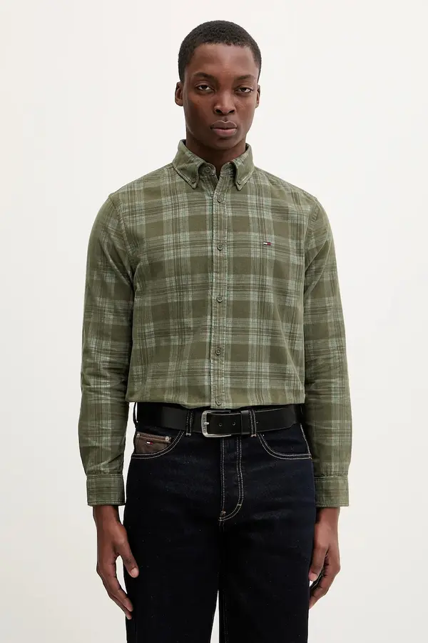 Tommy Jeans Srajca iz rebrastega žameta Tommy Jeans