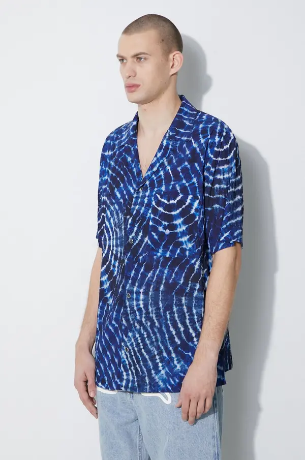 Marcelo Burlon Srajca Marcelo Burlon Aop Soundwaves Hawaii Shirt